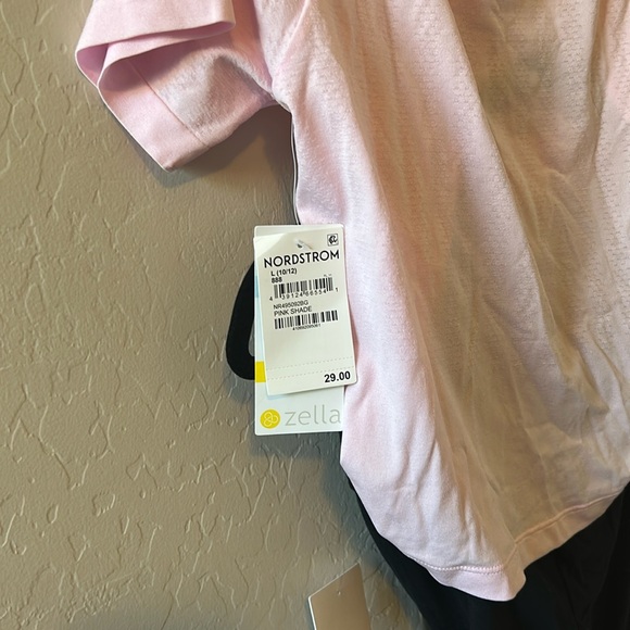 Zella Girls pink crop and Nordstrom black leggings XL size 14 - Picture 4 of 8